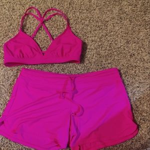 Athleta Bikini Top + Swim Short, Medium
